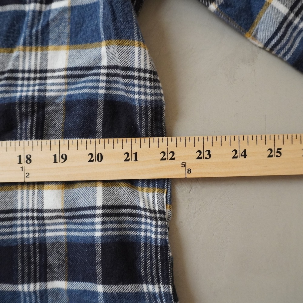 ONeill Flannel Shirt 2XL Mens Blue Plaid Classic Fit Y2K Surf Button Up Shirt - Picture 8 of 8